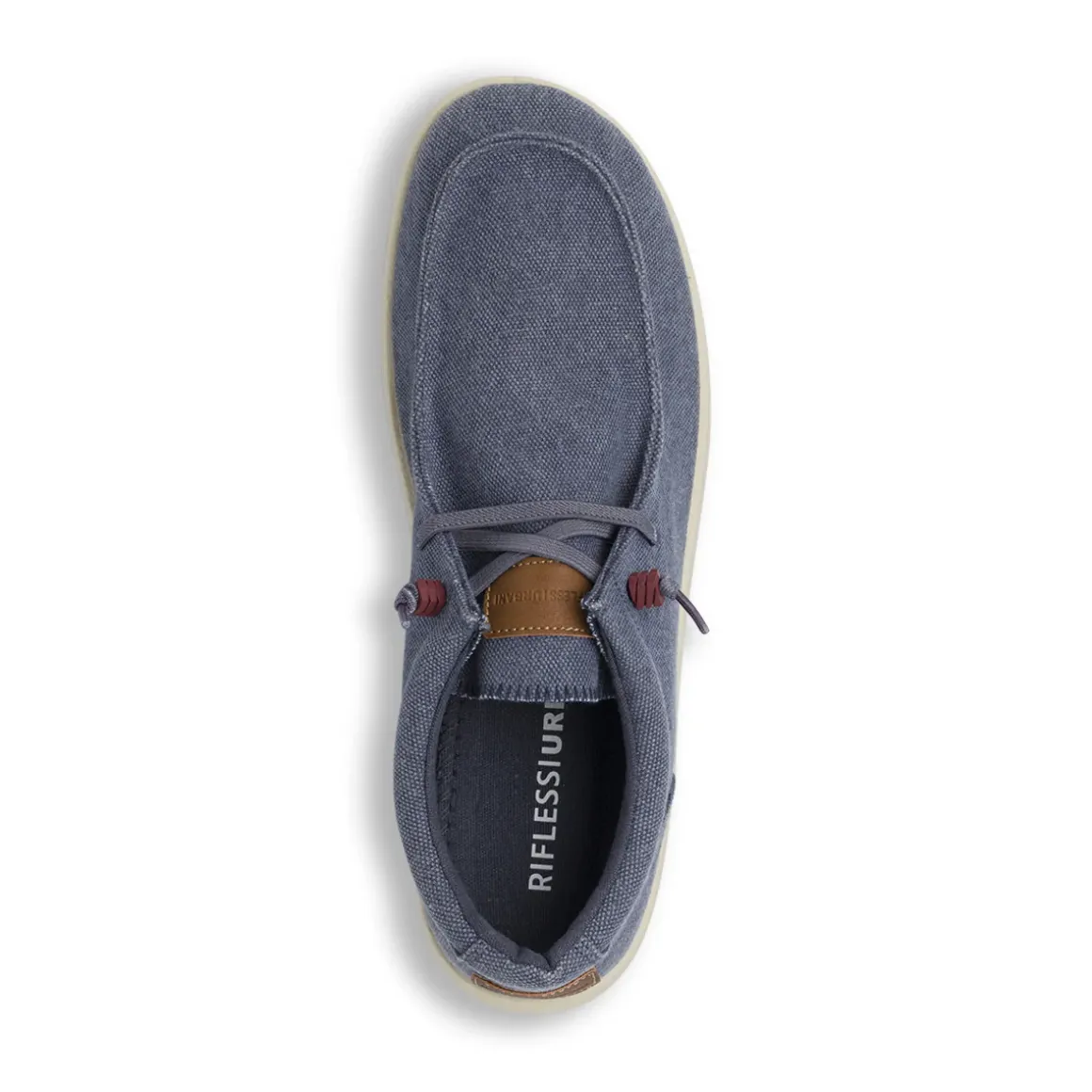 Scarpe in tela da Uomo blu con lacci elastici Riflessi Urbani