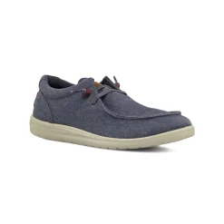 Scarpe in tela da Uomo blu con lacci elastici Riflessi Urbani