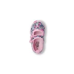Scarpe Minnie rosa da Bambina con fiocco e chiusura con strappo