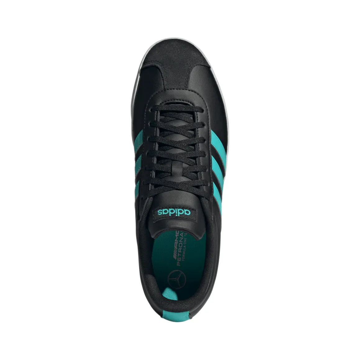 Scarpe Nere con dettagli turchesi adidas x Mercedes-AMG Petronas F1 Team VL Court