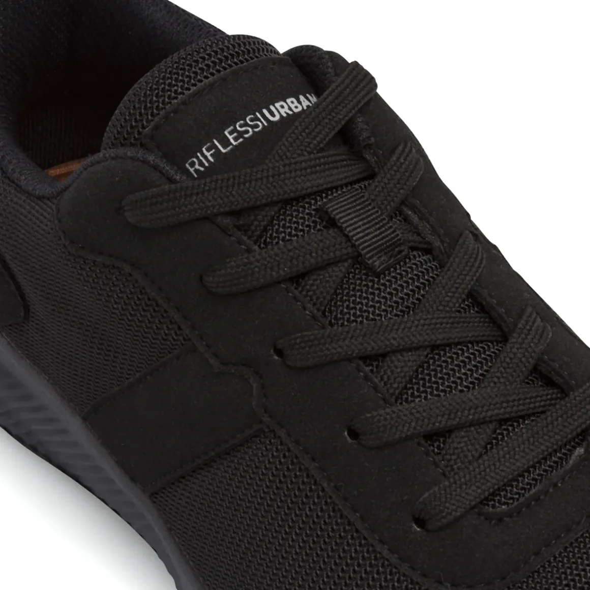 Scarpe nere da Uomo con dettagli effetto scamosciato Riflessi Urbani