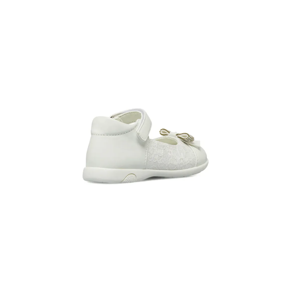 Scarpe primi passi Bambina bianche con pizzo e strass Le scarpe di Alice