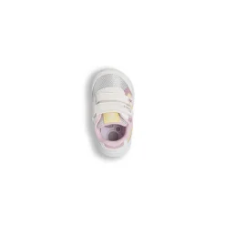 Scarpe Primi Passi Bambina Bianche con glitter rosa e stelle Chicco