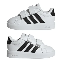 Scarpe Primi Passi Bambino bianche con strappo adidas Grand Court 3.0