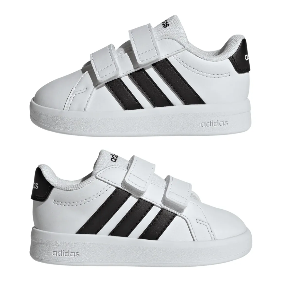 Scarpe Primi Passi Bambino bianche con strappo adidas Grand Court 3.0