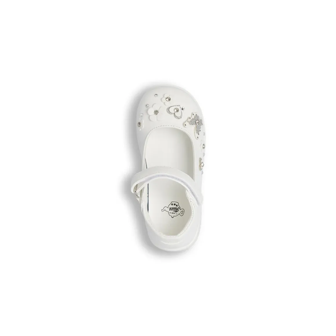 Scarpe primi passi bianche Bambina con glitter Le scarpe di Alice