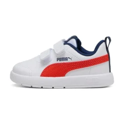 Scarpe Primi passi bianche da Bambino con chiusura a strappo Courtflex V3 V Puma