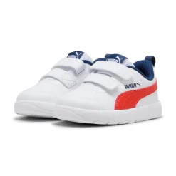 Scarpe Primi passi bianche da Bambino con chiusura a strappo Courtflex V3 V Puma