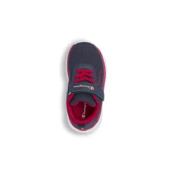 Scarpe primi passi blu da Bambino in mesh con strappo Champion