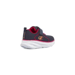 Scarpe primi passi blu da Bambino in mesh con strappo Champion