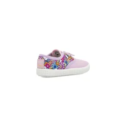 Scarpe primi passi da Bambina lilla in tela Snoopy Lumberjack