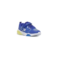 Scarpe primi passi da Bambino blu con strappo e luci Champion WAVE