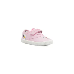 Scarpe primi passi rosa Bambina in tela con strappo Snoopy Lumberjack