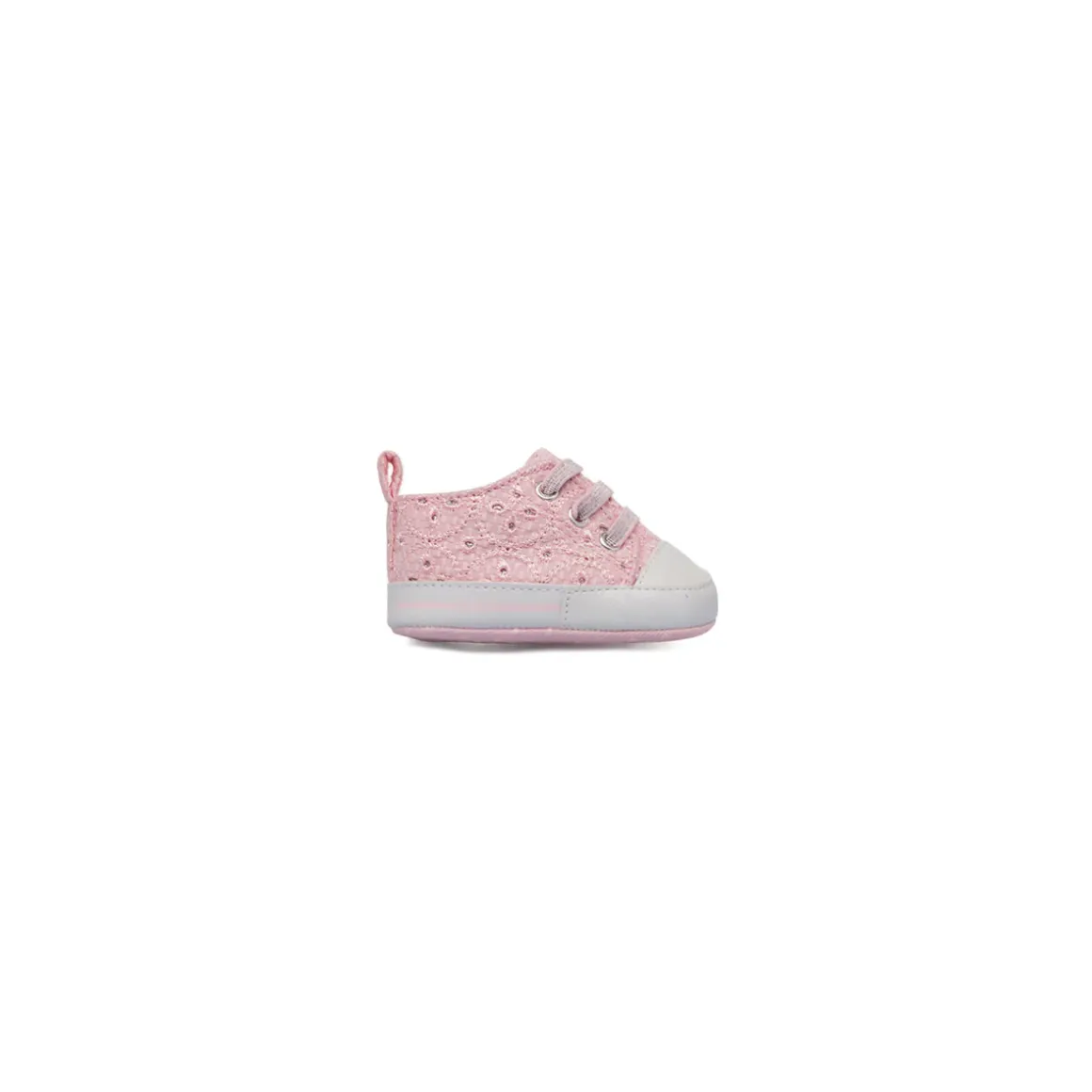 Scarpe Primi passi Rosa da Bambina effetto pizzo sangallo Chicco