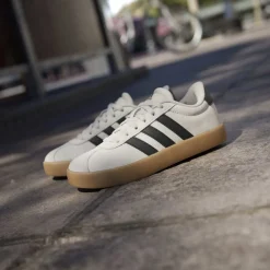 Scarpe Ragazzo Beige effetto Scamosciato adidas VL Court 3.0