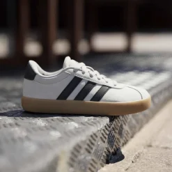 Scarpe Ragazzo Beige effetto Scamosciato adidas VL Court 3.0
