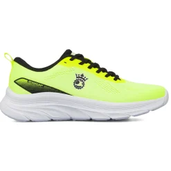 Scarpe Running da uomo Giallo Fluo in materiale sintetico con lacci neri GymRun