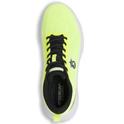 Scarpe Running da uomo Giallo Fluo in materiale sintetico con lacci neri GymRun