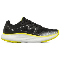 Scarpe running da uomo nere con dettagli fluo GymRun