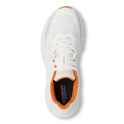 Scarpe running uomo bianche con dettagli arancio GymRun