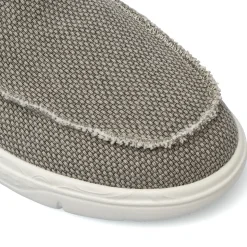 Scarpe Slip-on da Uomo grigi effetto sfilacciato Americanino