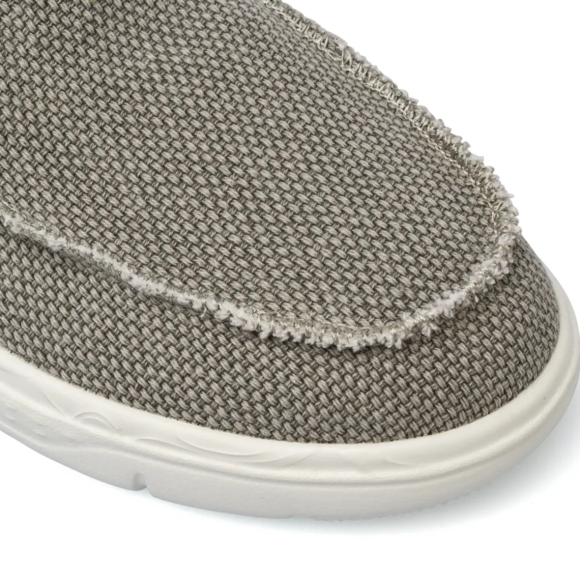 Scarpe Slip-on da Uomo grigi effetto sfilacciato Americanino