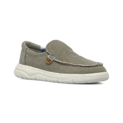 Scarpe Slip-on da Uomo grigi effetto sfilacciato Americanino