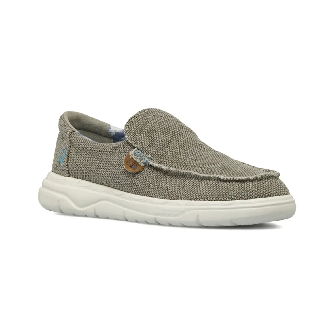 Scarpe Slip-on da Uomo grigi effetto sfilacciato Americanino