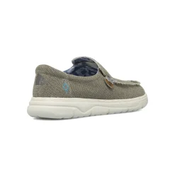 Scarpe Slip-on da Uomo grigi effetto sfilacciato Americanino