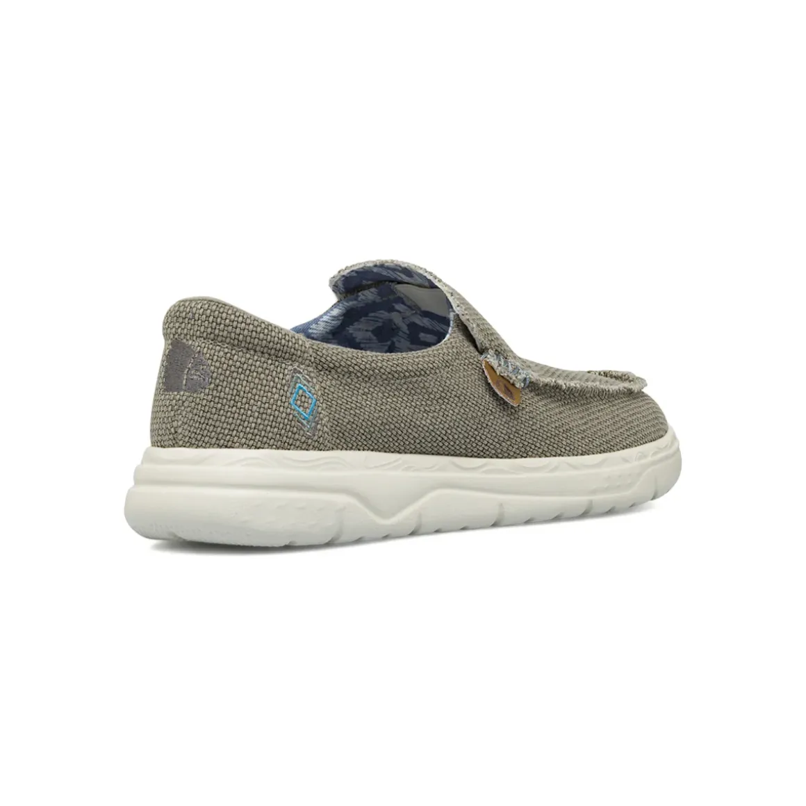 Scarpe Slip-on da Uomo grigi effetto sfilacciato Americanino
