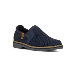 Scarpe slip-on da uomo in tessuto mesh blu con dettagli in contrasto Riflessi Urbani