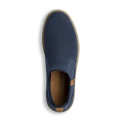 Scarpe slip-on da uomo in tessuto mesh blu con dettagli in contrasto Riflessi Urbani