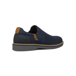 Scarpe slip-on da uomo in tessuto mesh blu con dettagli in contrasto Riflessi Urbani