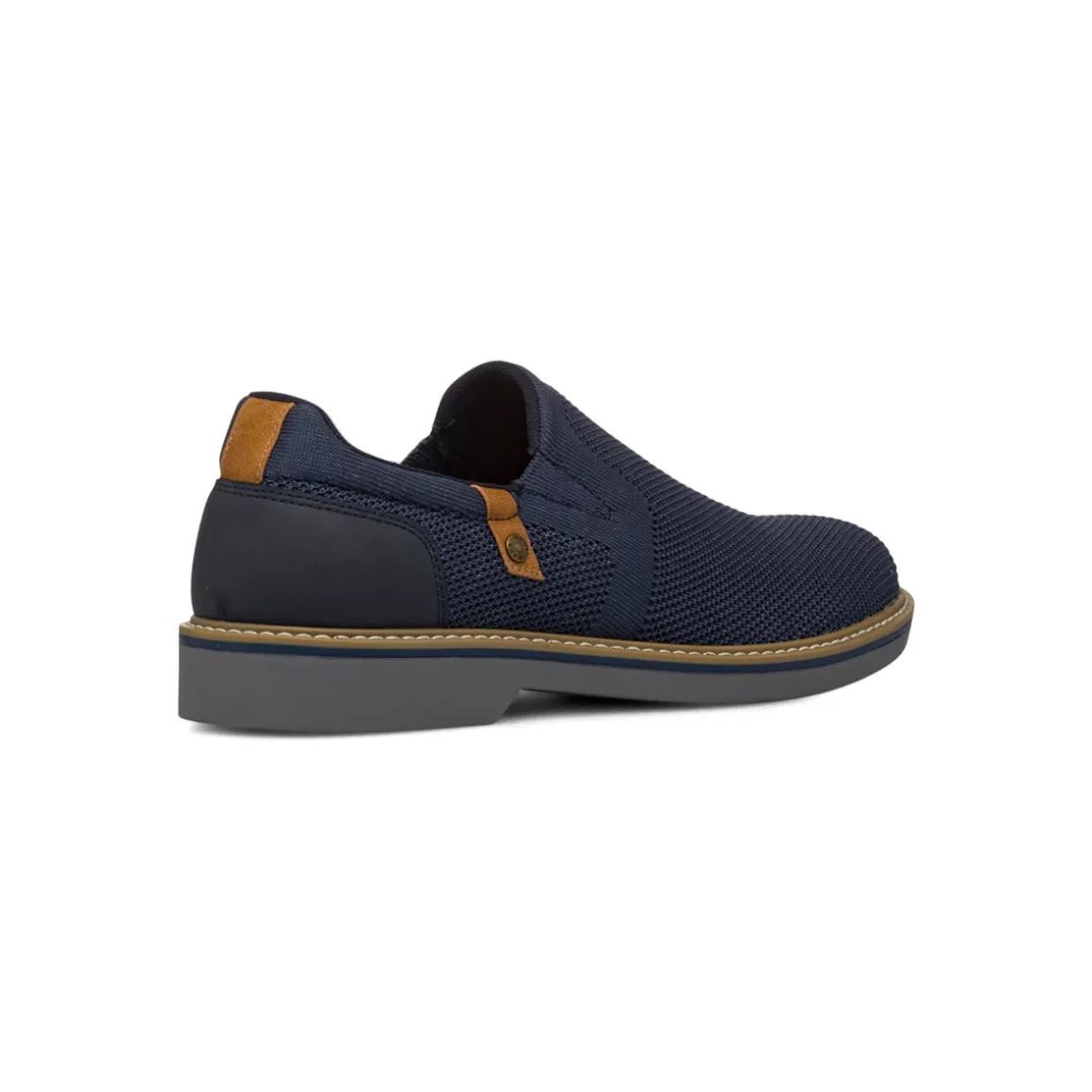 Scarpe slip-on da uomo in tessuto mesh blu con dettagli in contrasto Riflessi Urbani