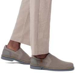 Scarpe slip-on da uomo in tessuto mesh grigio con dettagli in contrasto Riflessi Urbani
