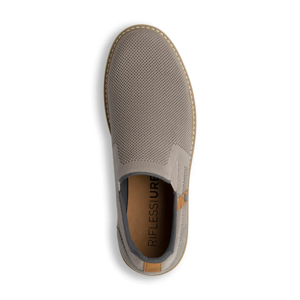Scarpe slip-on da uomo in tessuto mesh grigio con dettagli in contrasto Riflessi Urbani