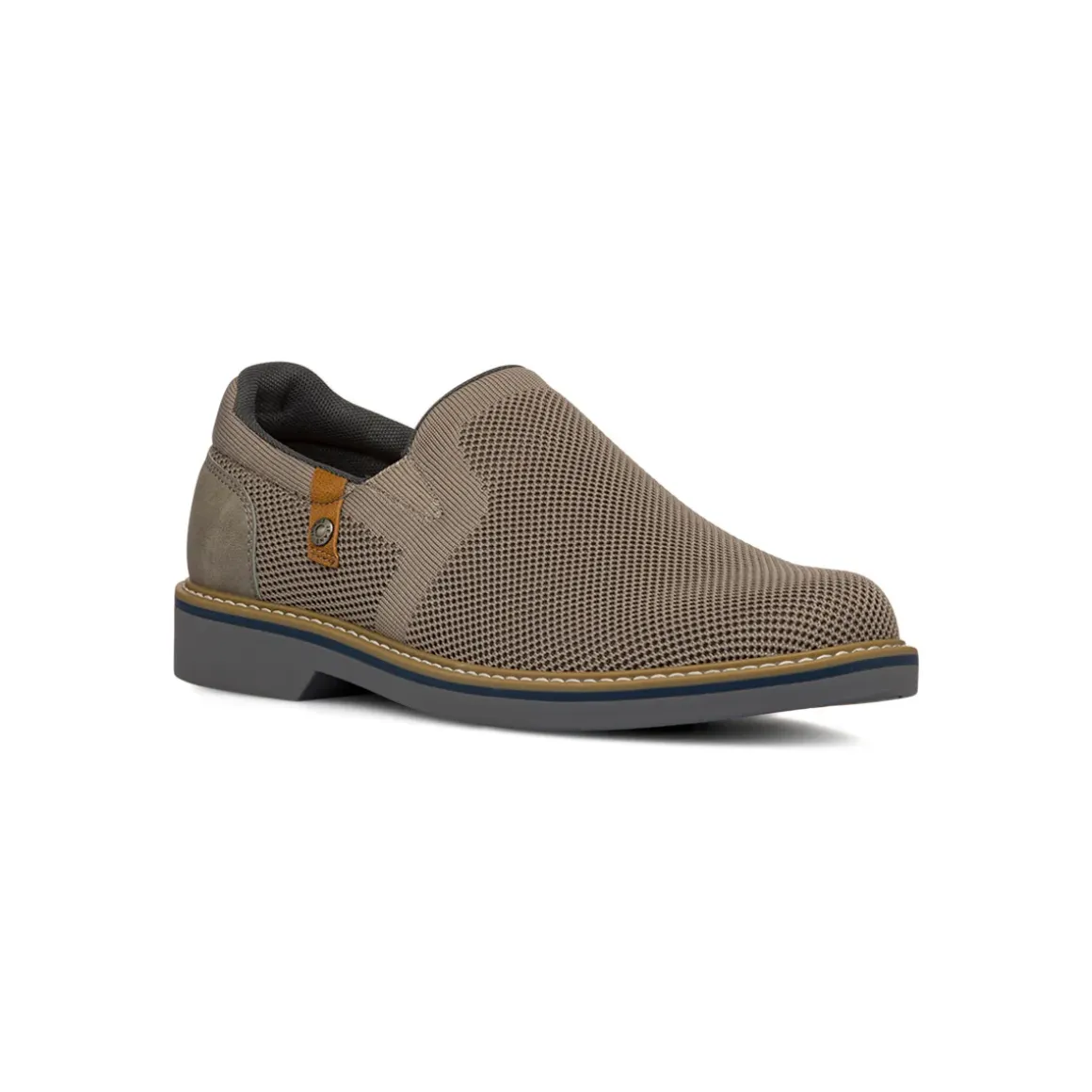 Scarpe slip-on da uomo in tessuto mesh grigio con dettagli in contrasto Riflessi Urbani