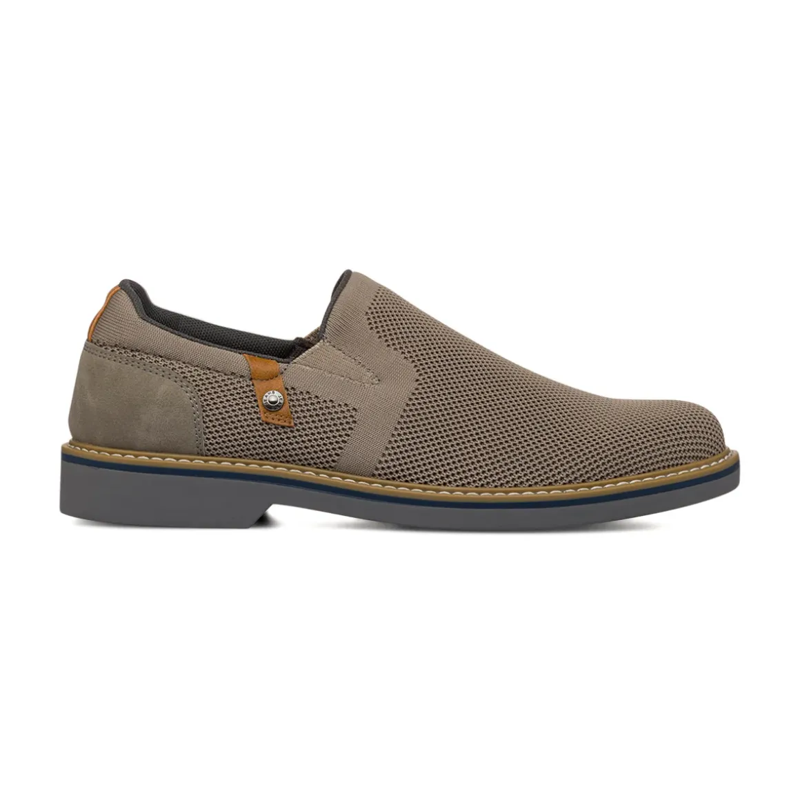 Scarpe slip-on da uomo in tessuto mesh grigio con dettagli in contrasto Riflessi Urbani