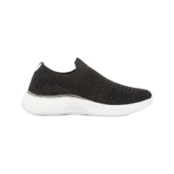 Scarpe Slip-on nere da Donna con dettaglio strass e memory foam Lumberjack Keira