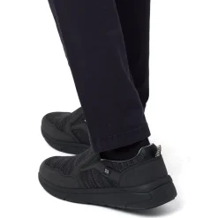 Scarpe slip-on uomo in tessuto nero traspirante con suola flessibile Glams