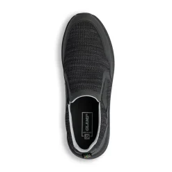 Scarpe slip-on uomo in tessuto nero traspirante con suola flessibile Glams