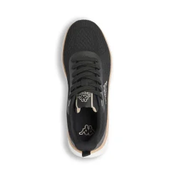 Scarpe sportive da donna nere Kappa in mesh con dettagli color oro