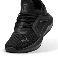 Scarpe sportive da Ragazzo nere in tessuto mesh Softride Enzo 5 Puma