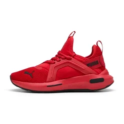Scarpe sportive da Ragazzo rosse in tessuto mesh Softride Enzo 5 Puma