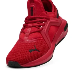 Scarpe sportive da Ragazzo rosse in tessuto mesh Softride Enzo 5 Puma