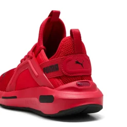 Scarpe sportive da Ragazzo rosse in tessuto mesh Softride Enzo 5 Puma