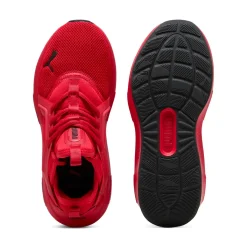 Scarpe sportive da Ragazzo rosse in tessuto mesh Softride Enzo 5 Puma