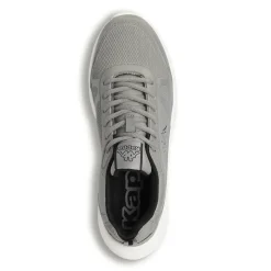 Scarpe sportive da uomo grigie Kappa in tessuto con dettagli neri
