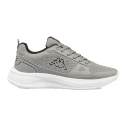 Scarpe sportive da uomo grigie Kappa in tessuto con dettagli neri
