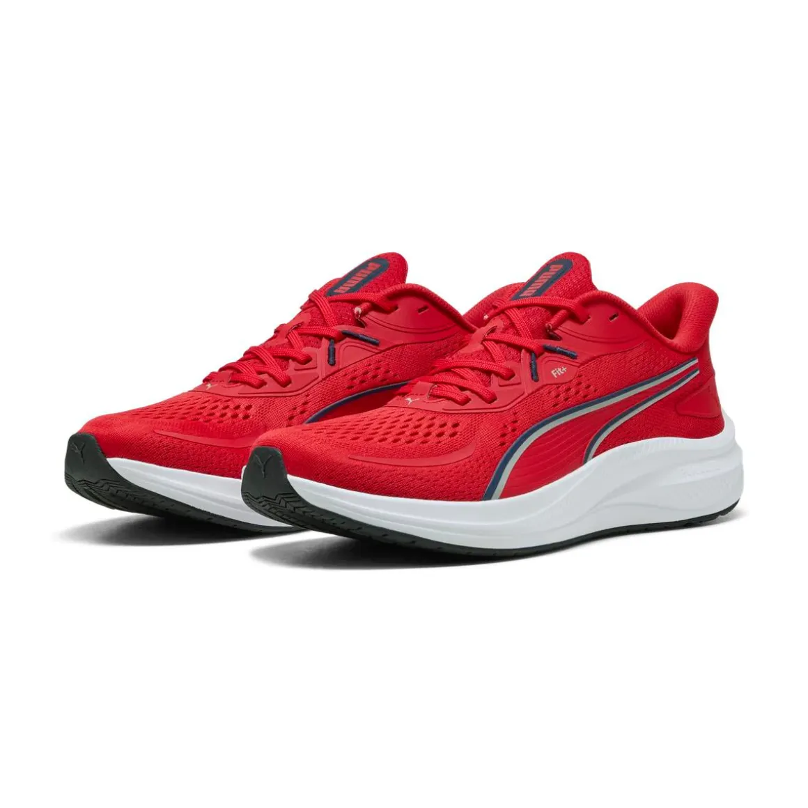 Scarpe sportive da Uomo rosse in mesh Puma Skyrocket Lite 2